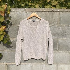 Vince. Pull-Over Sweater Cream/Gray Small